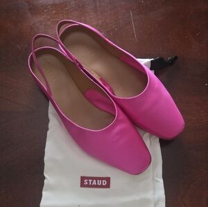 Staud Pink Women's Slingback Shoes 38 US 8